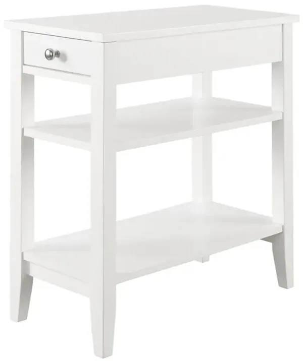 Convience Concept, Inc. American Heritage 1 Drawer Chairside End Table with Shelves