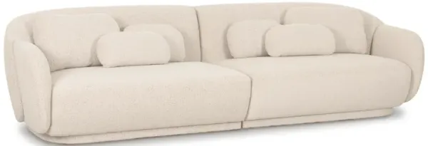 Misty Cream Boucle Modular 4-Seater Sofa