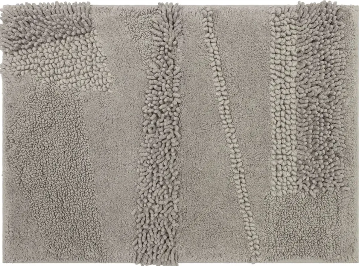 Composition Silver 1' 5" x 2' Bath Mat