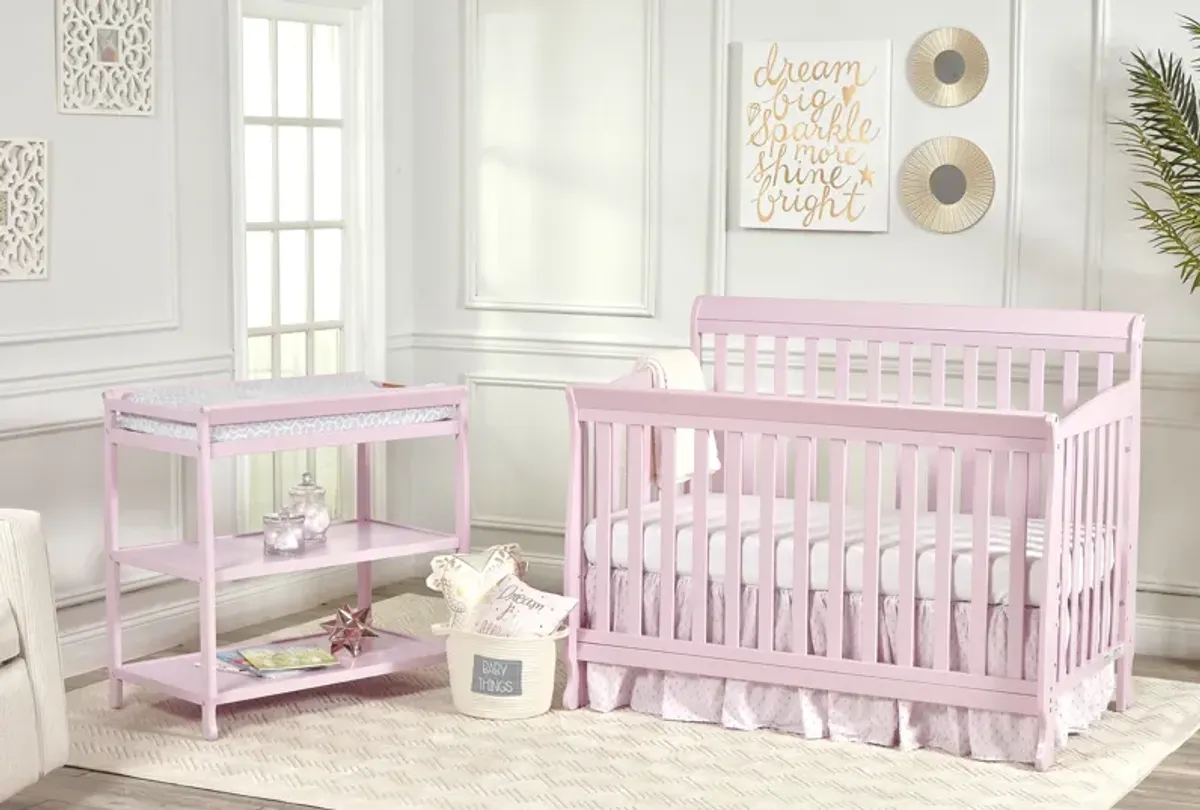 Suite Bebe Riley 4-in-1 Convertible Crib Pink