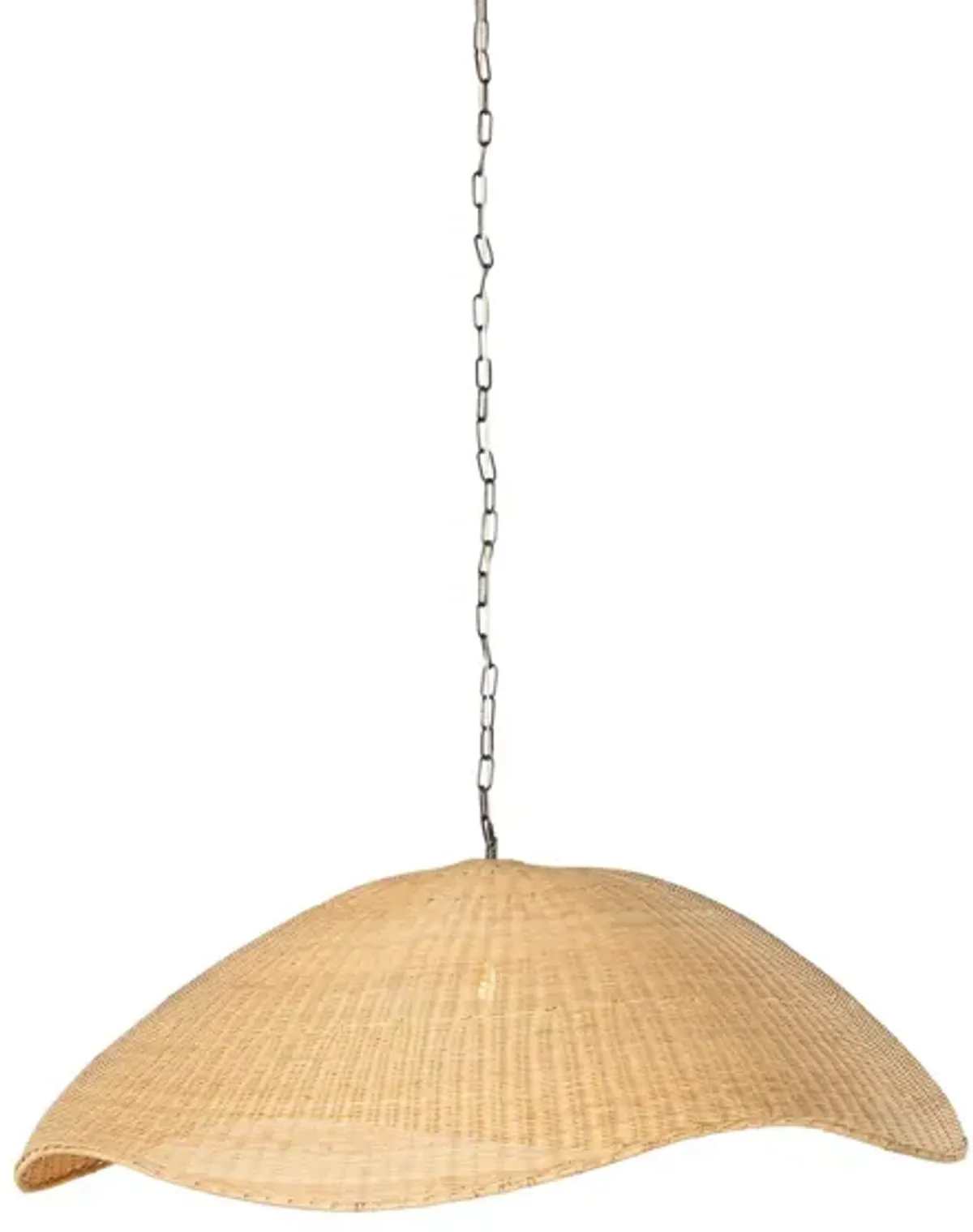 Overscale Woven Rattan Pendant