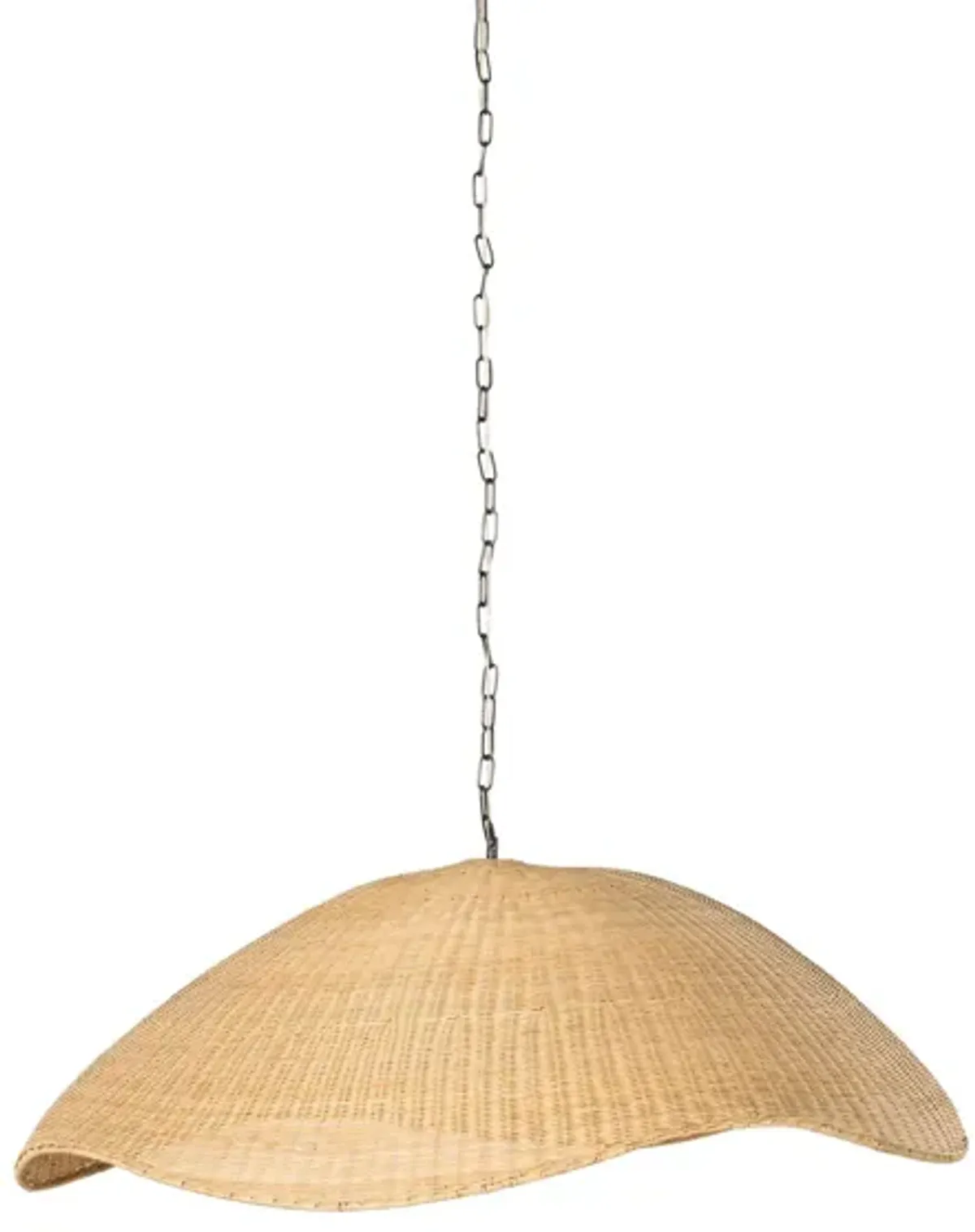 Overscale Woven Rattan Pendant