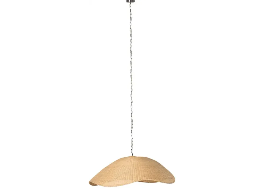 Overscale Woven Rattan Pendant