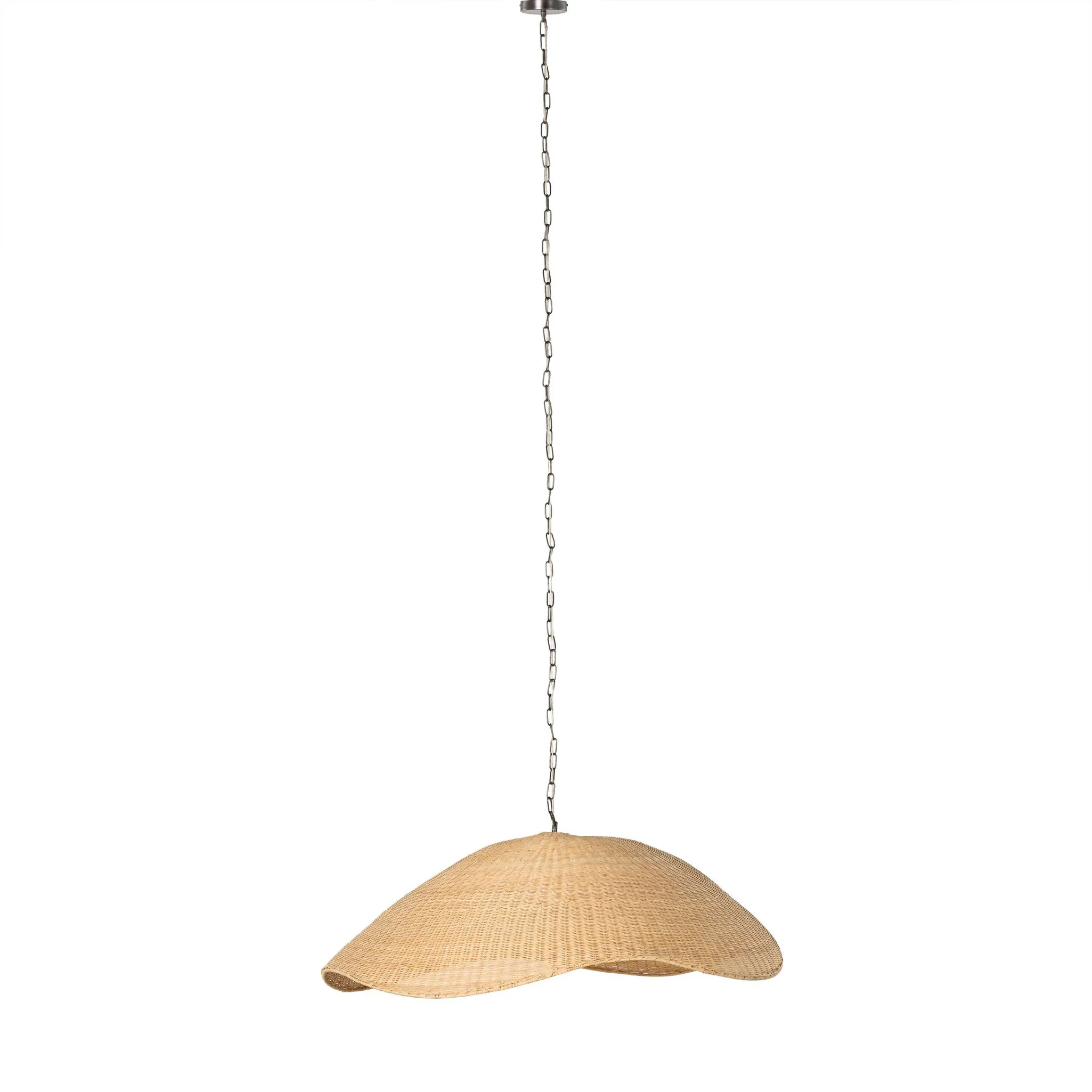 Overscale Woven Rattan Pendant