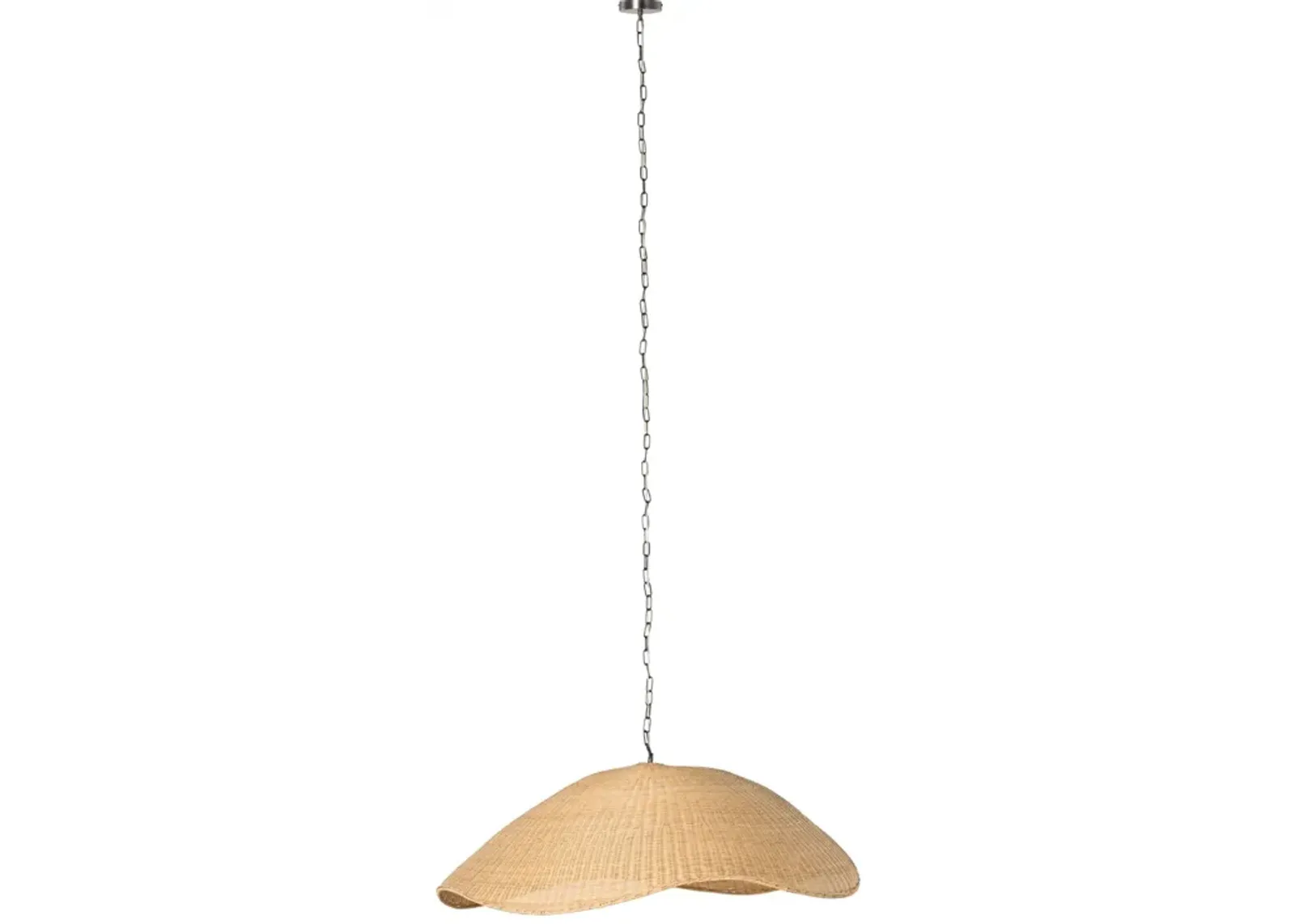 Overscale Woven Rattan Pendant