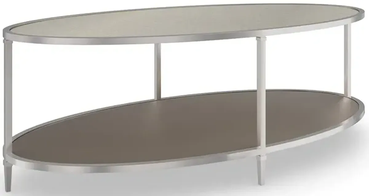 Shimmer Oval Cocktail Table