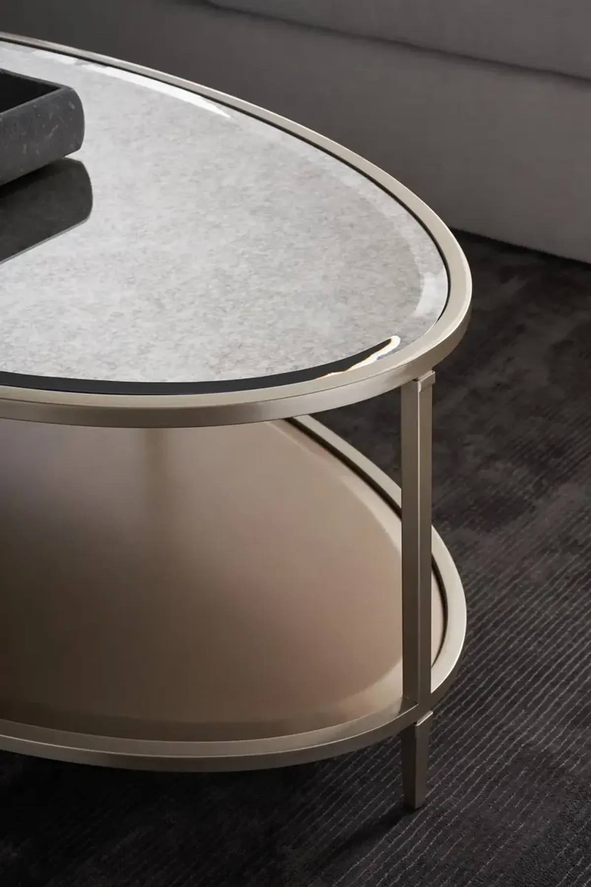 Shimmer Oval Cocktail Table