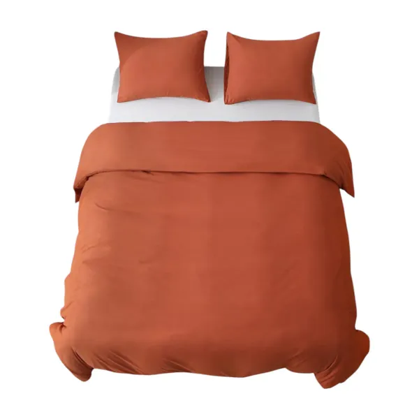Duvet Cover Set – 3-Piece Solid Color Bedding, 1 Cover & 2 Pillow Shams