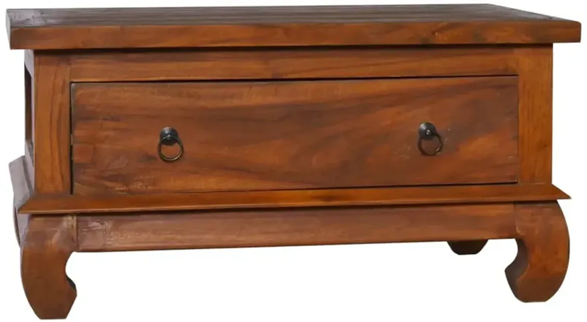 vidaXL Coffee Table 31.5x19.7x15.7 Solid Teak Wood
