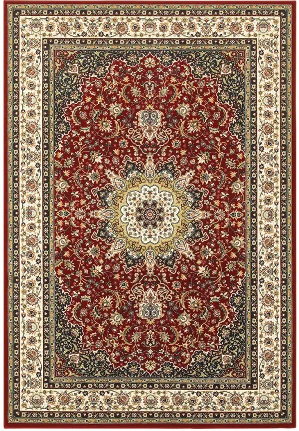 Kashan 6'7" x 9'6" Red Rug