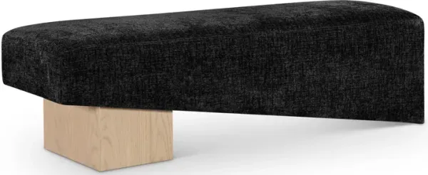 Meridian Furniture Alora Black Fabric Bench