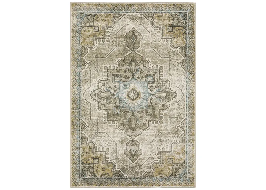 Venice 2'3" x 7'6" Grey Rug