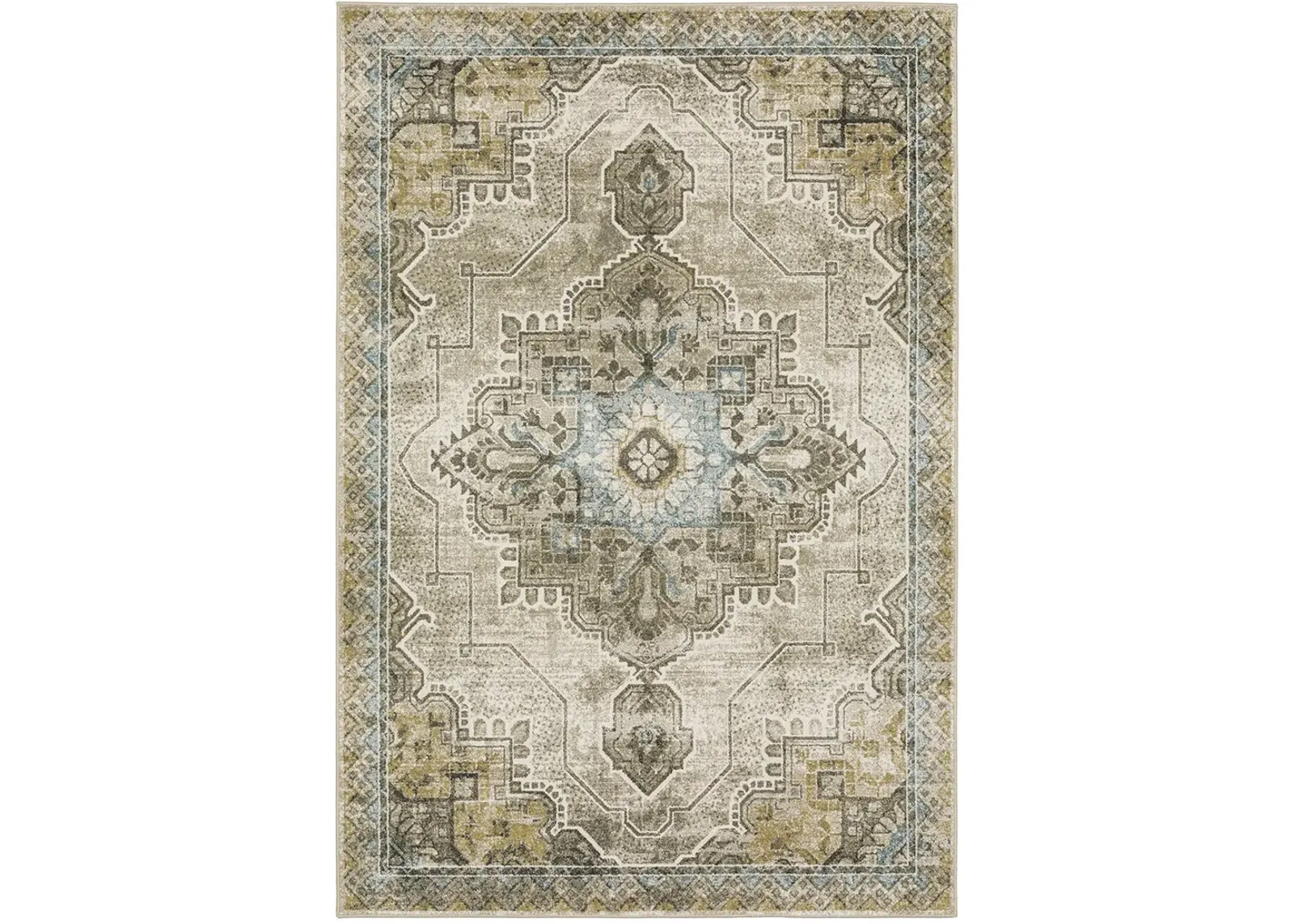 Venice 2'3" x 7'6" Grey Rug