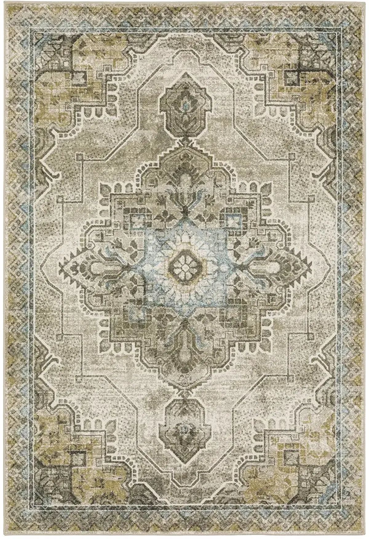 Venice 2'3" x 7'6" Grey Rug