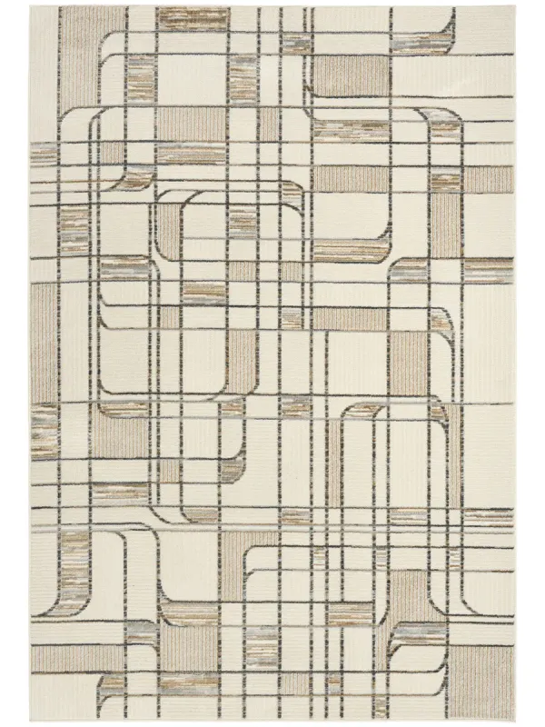 Nordic NRC17 Ivory/Multicolor 4' x 6' Rug