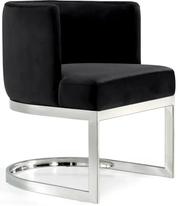 Meridian Furniture Gianna Black Velvet Dining Chair