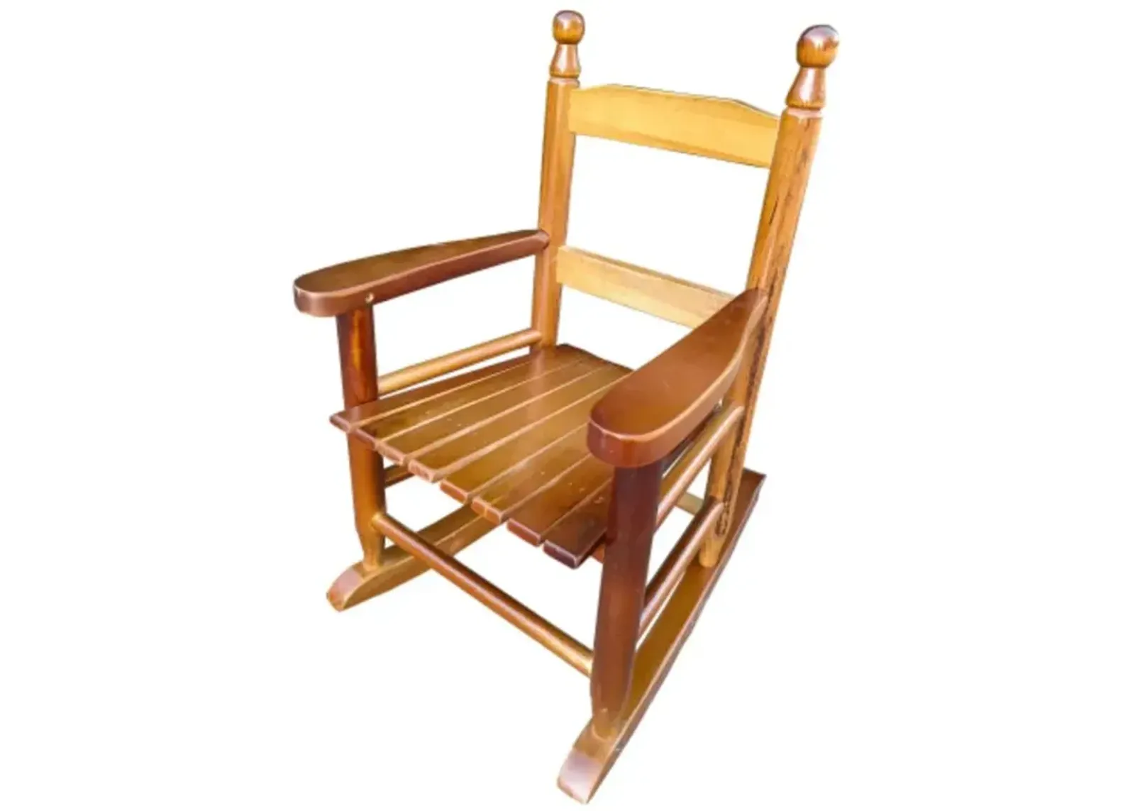 Children's rocking chair- Indoor or Outdoor -Suitable for kids-Durable-populus wood-oak