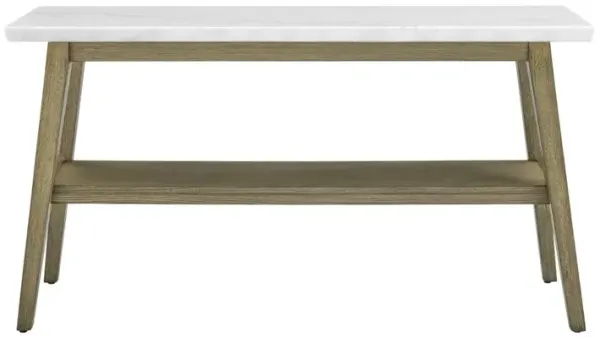 Vida White Marble Top Sofa Table