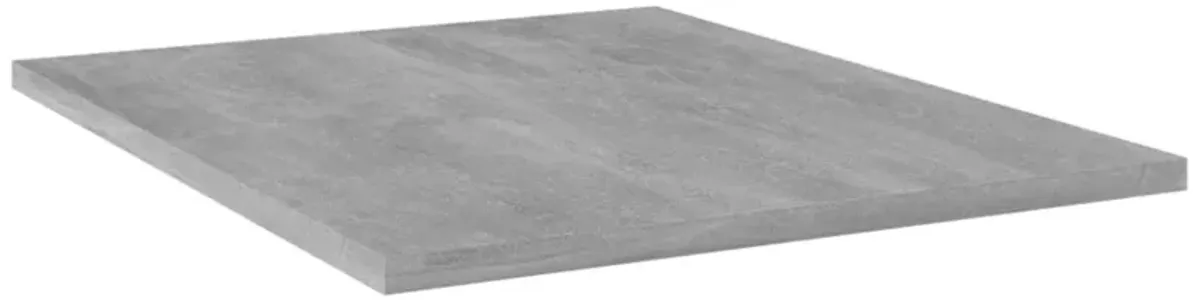 vidaXL Bookshelf Boards 4 pcs Concrete Gray 15.7"x19.7"x0.6" Chipboard