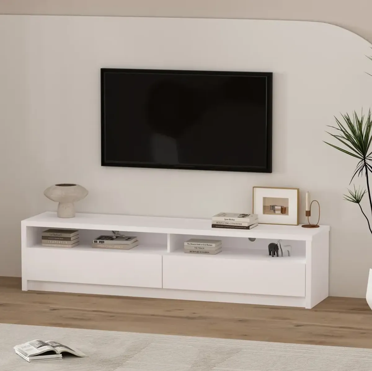 Duncan White TV Stand