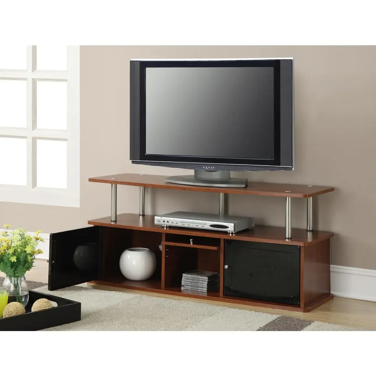 Convience Concept, Inc. Designs2Go TV Stand with 3 Cabinets