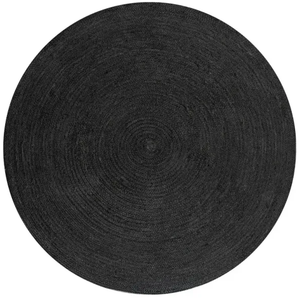 Zara Braided Coastal Cottage Round Jute. Round Area Rug