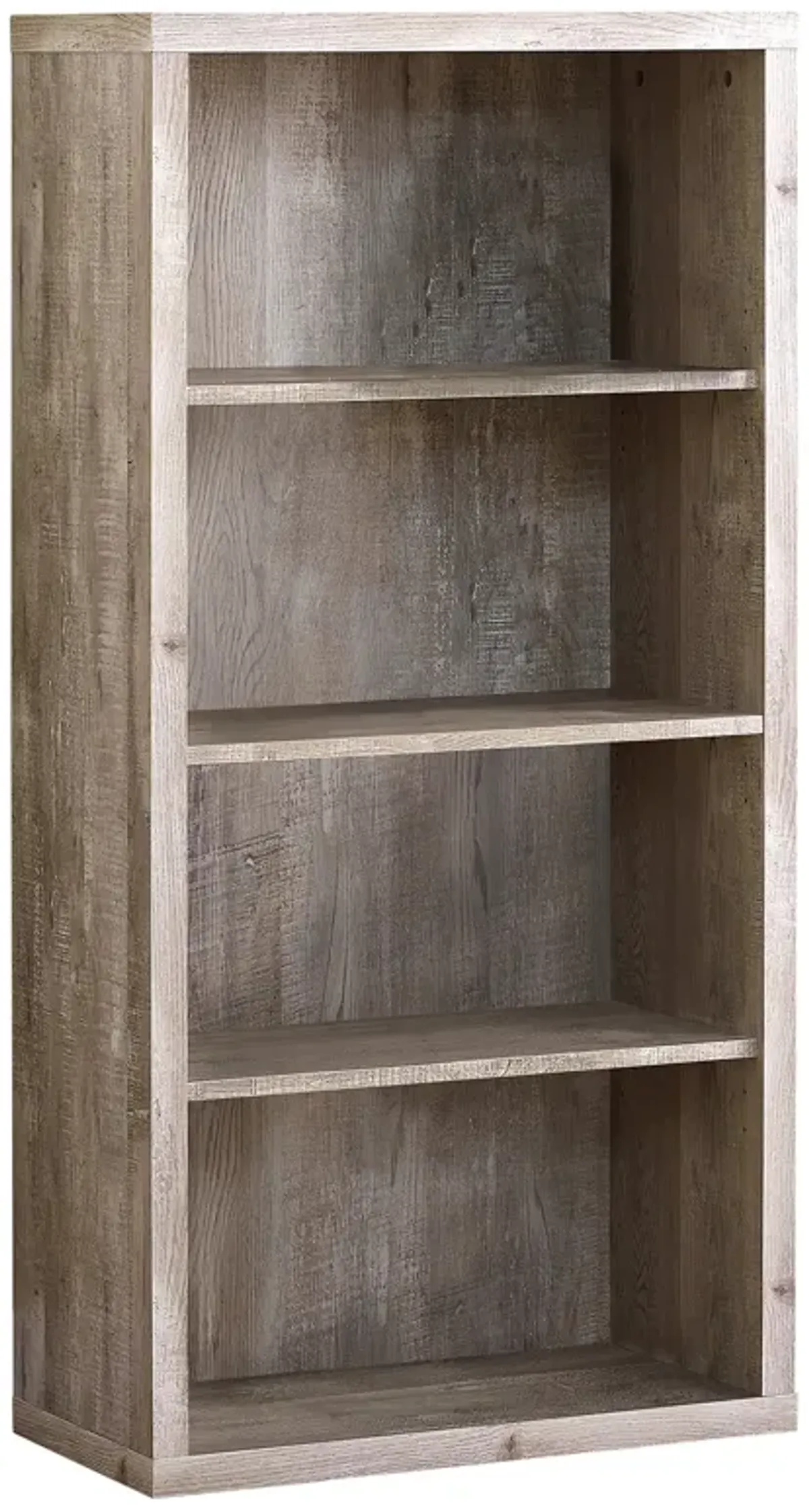 Monarch Specialties I 7406 Bookshelf, Bookcase, Etagere, 5 Tier, 48"H, Office, Bedroom, Laminate, Beige, Contemporary, Modern