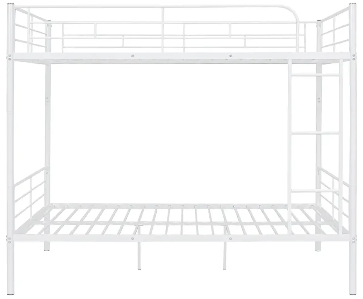 Whisen Full Over Full Metal Bunk Bed - Black