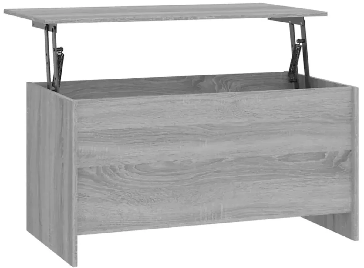 Coffee Table Gray Sonoma 40.2"x21.9"x20.7" Engineered Wood