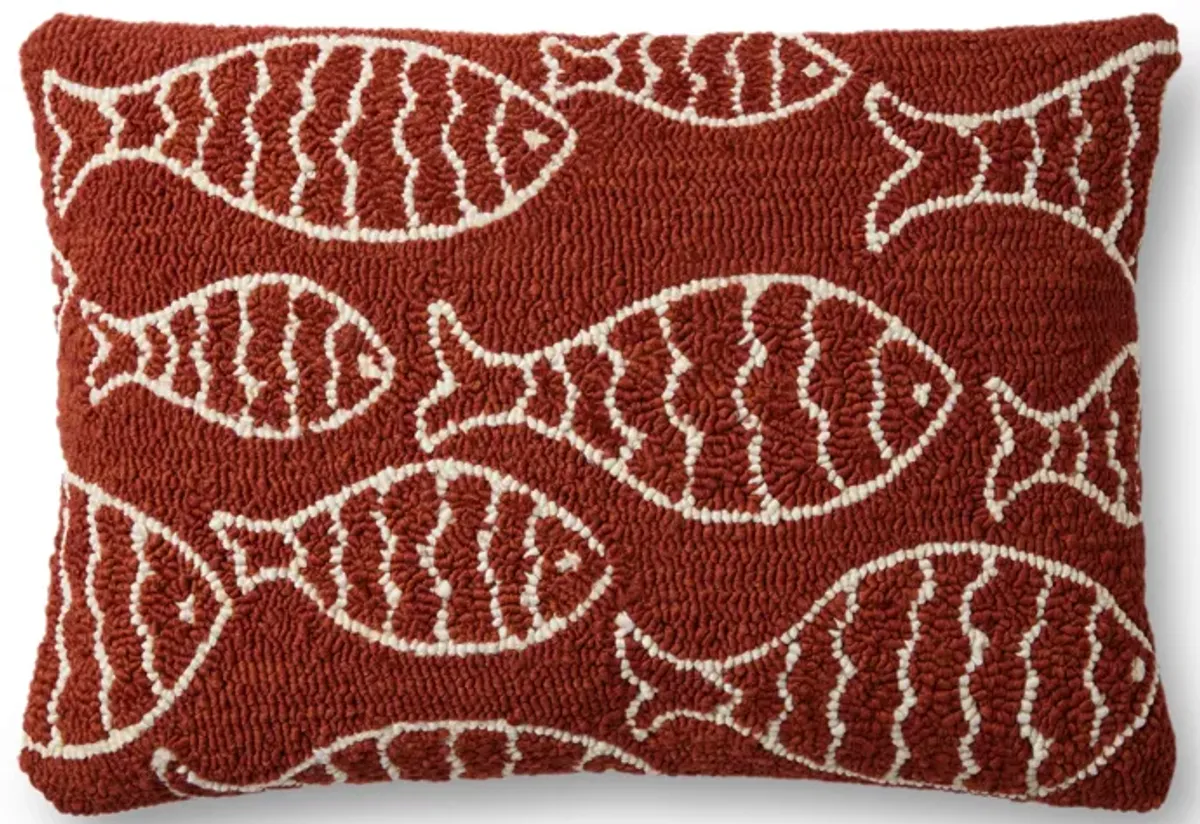 P0908 Red 16"x26" Down Pillow