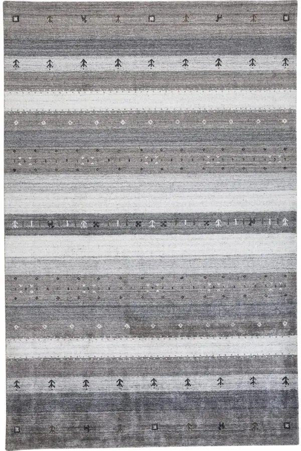 Legacy 6576F Gray/Silver/Black 3'6" x 5'6" Rug