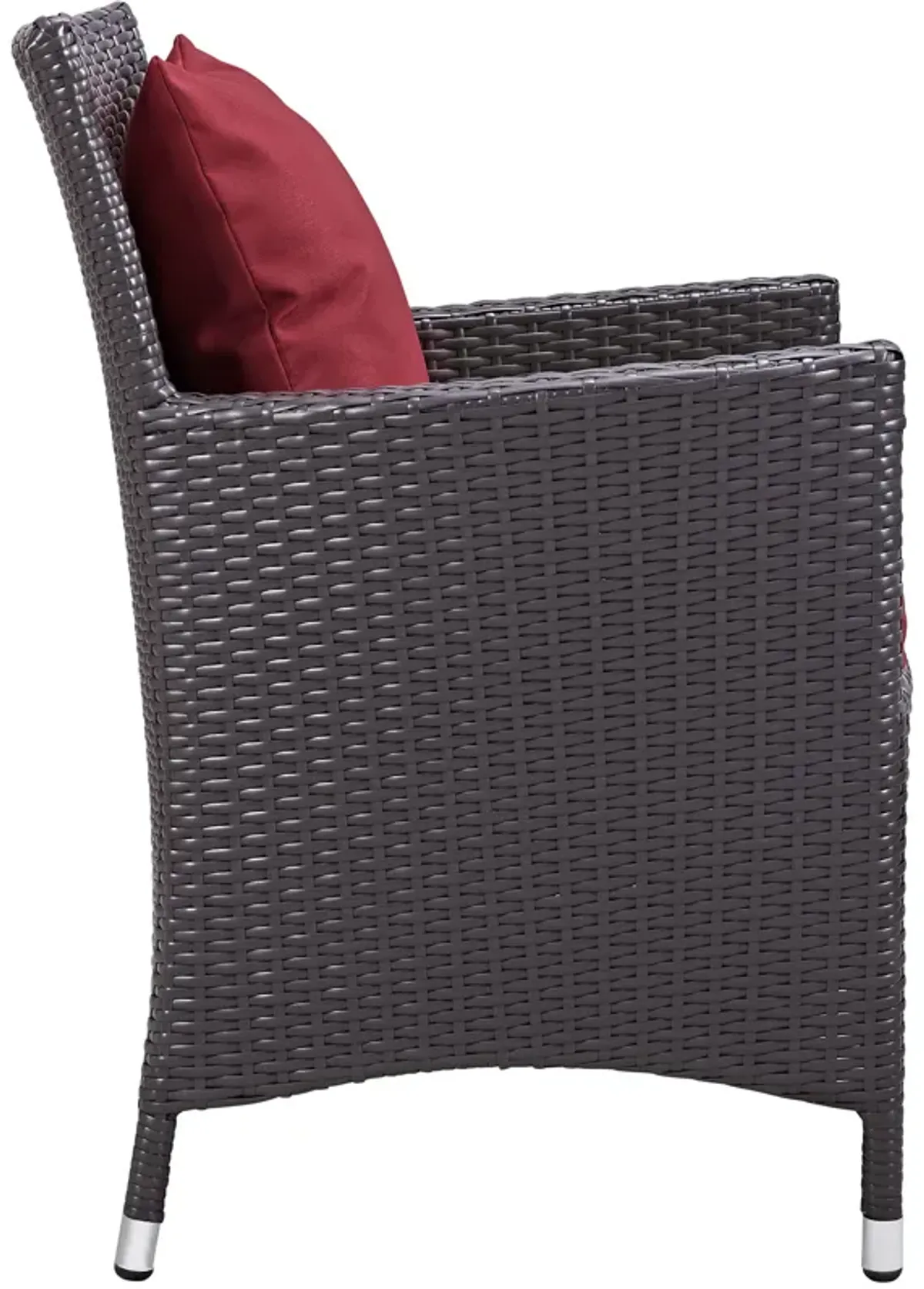 Convene Dining Outdoor Patio Armchair - Espresso Mocha