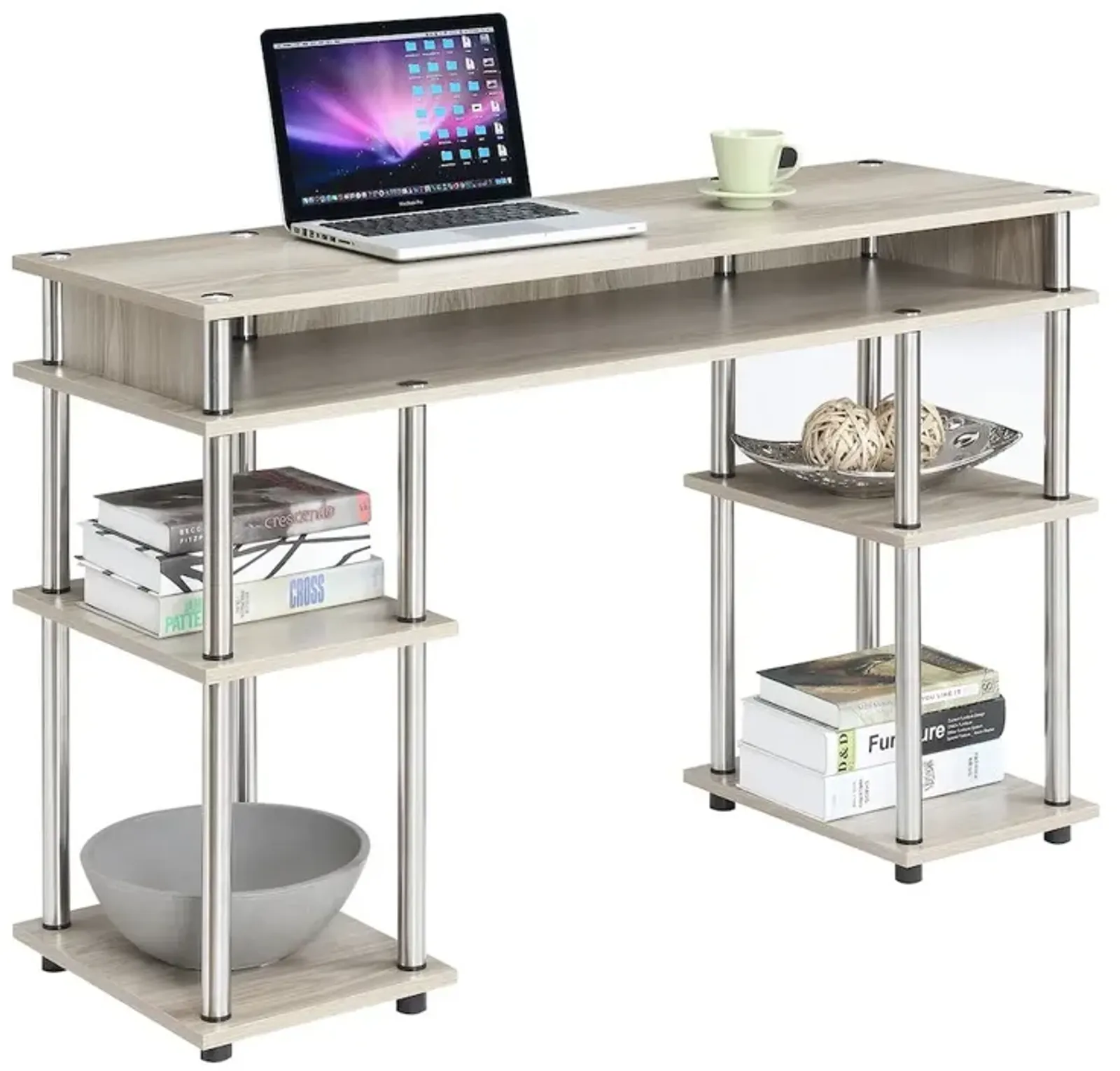 Convience Concept, Inc. Designs2Go No Tools Student Desk with Shelves