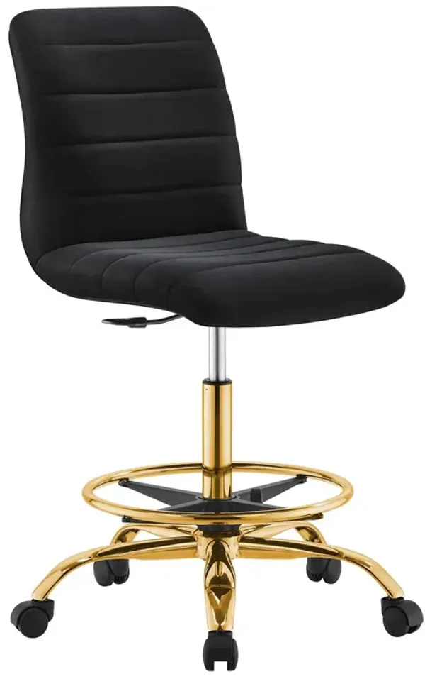 Modway Furniture - Ripple Armless Performance Velvet Drafting Chair