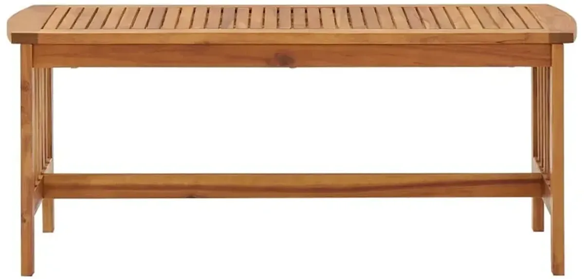 vidaXL Coffee Table 40.2"x19.7"x16.9" Solid Acacia Wood