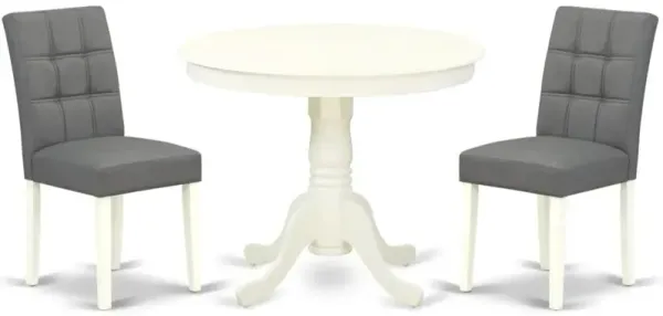 3 Piece Kitchen Table Set consists A Wooden Table