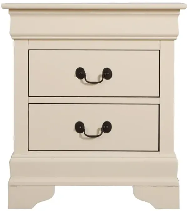 Louis Philippe 2-Drawer Nightstand (24 in. H X 22 in. W X 16 in. D)