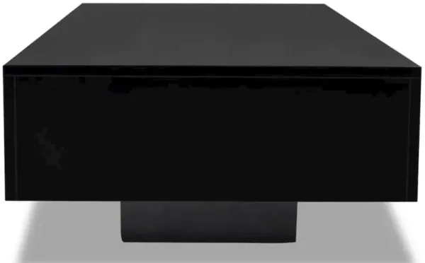 vidaXL Coffee Table High Gloss Black, 244024