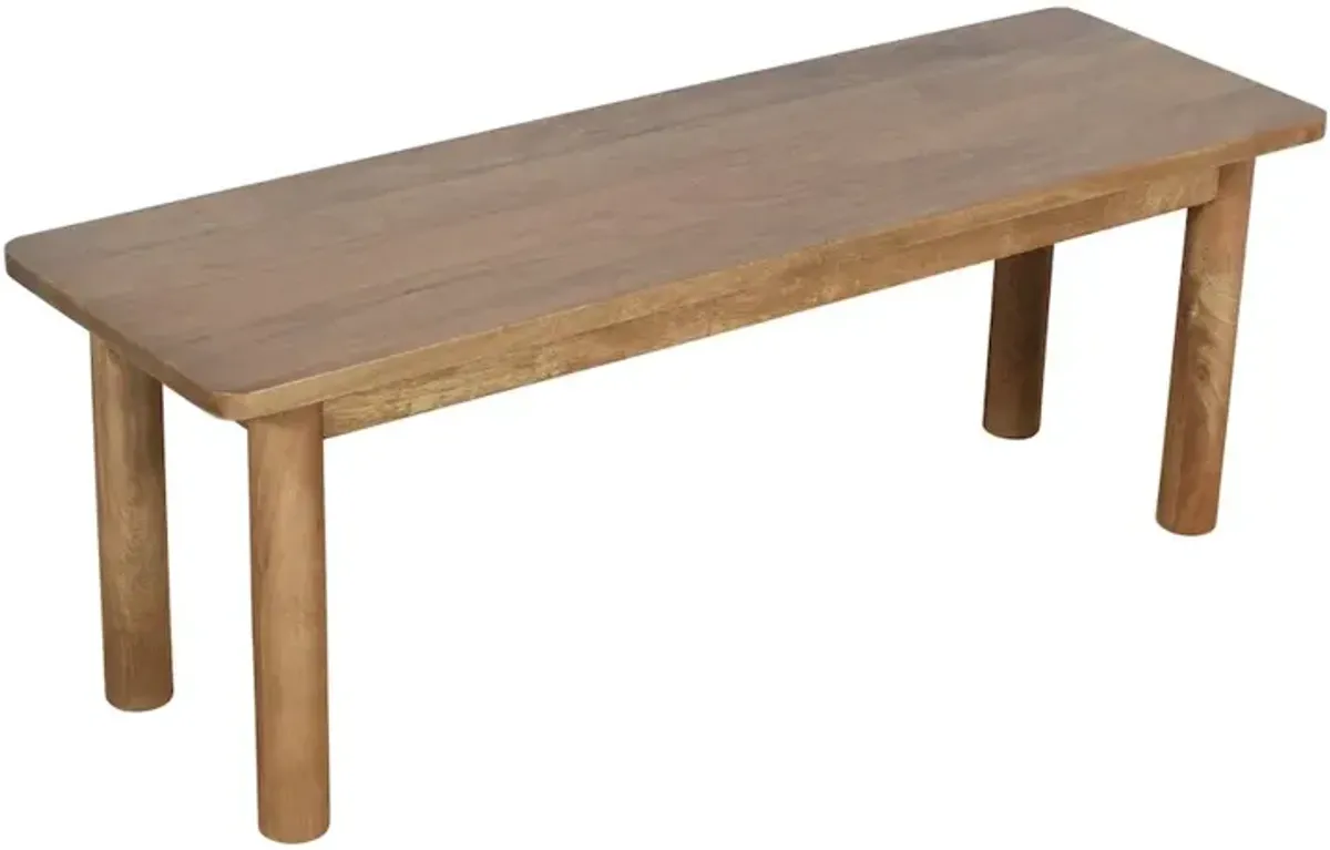 Jofran Bodhi 50 Rustic Solid Wood Dining Bench