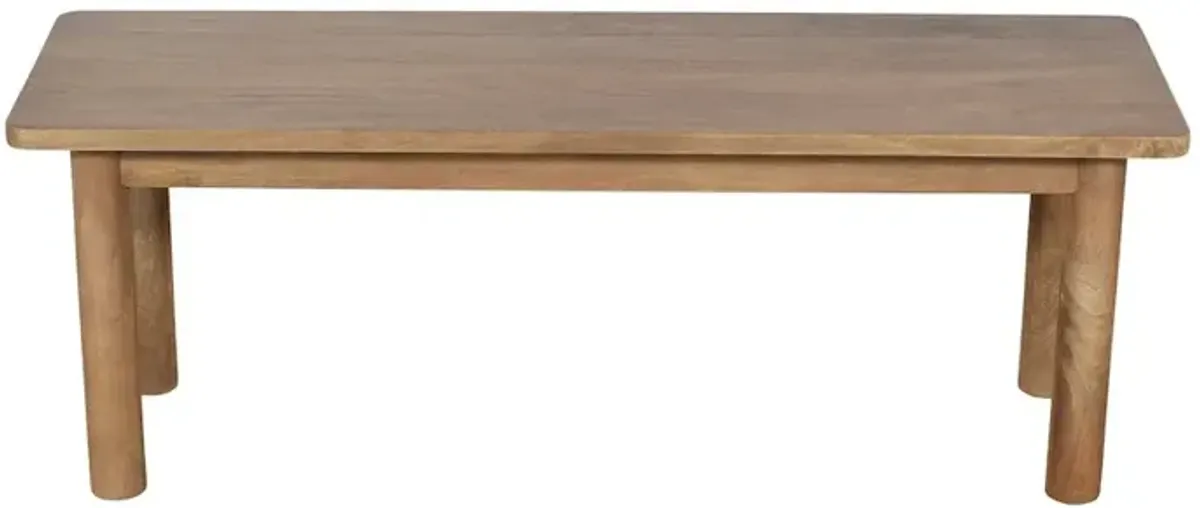 Jofran Bodhi 50 Rustic Solid Wood Dining Bench