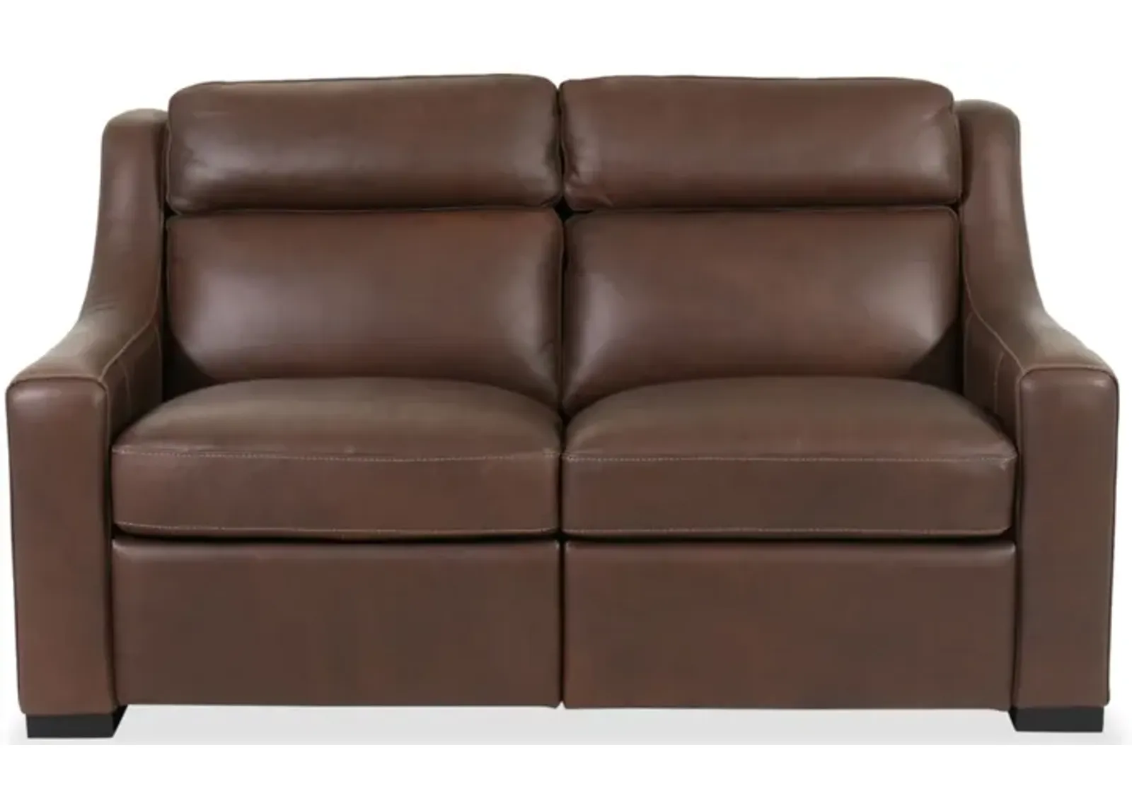 Germain Leather Power Loveseat