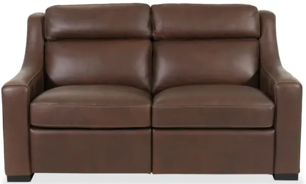 Germain Leather Power Loveseat