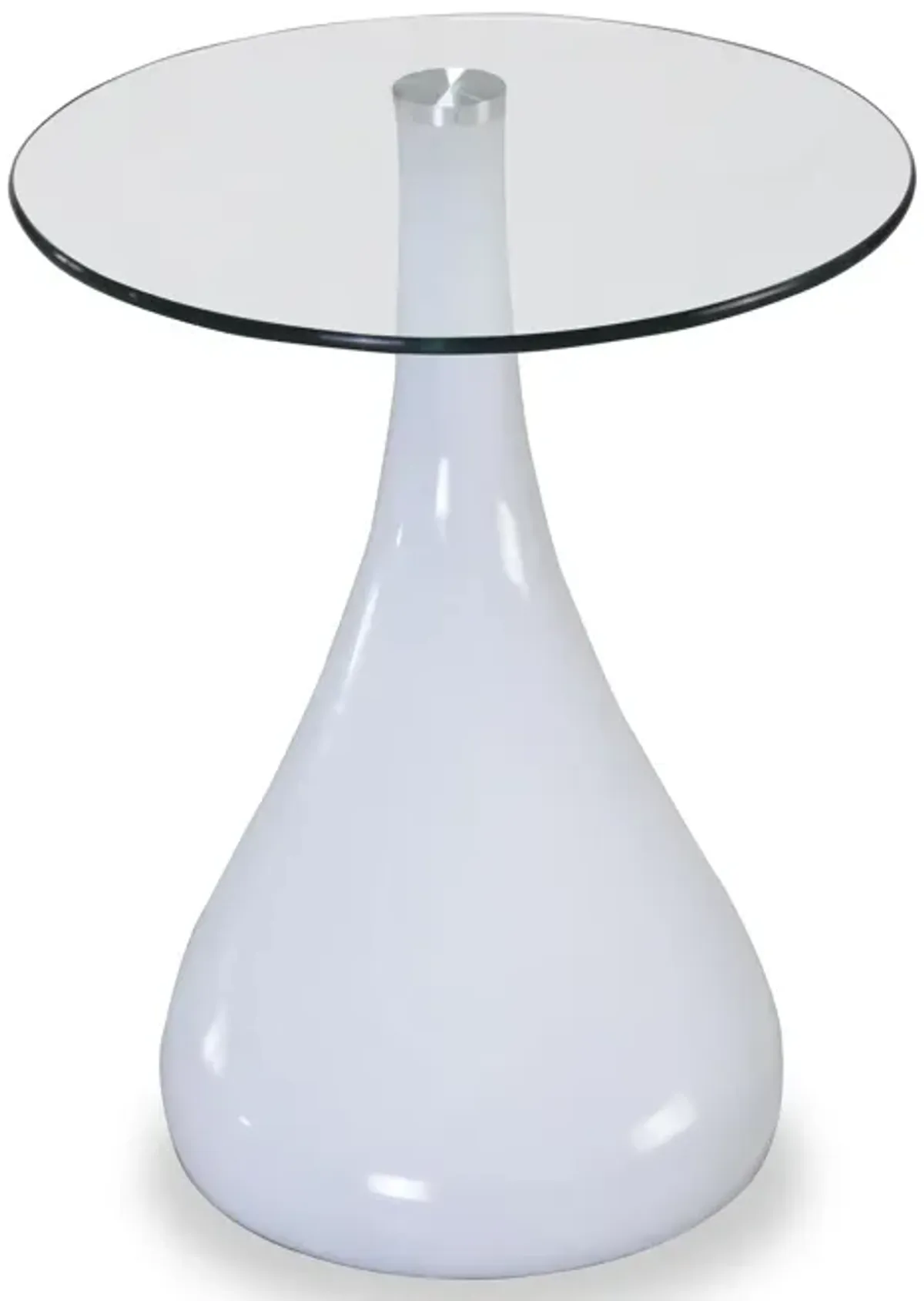 Lava White Accent Table