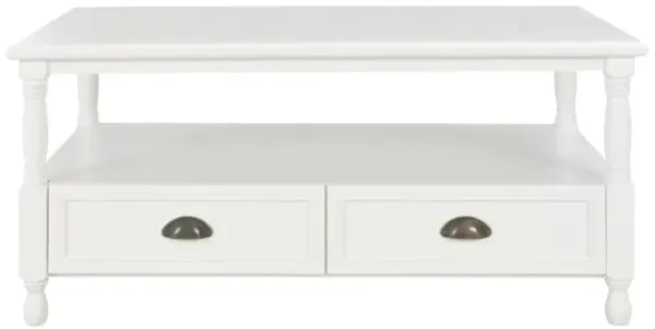 vidaXL Coffee Table White 39.3"x21.6"x17.7" Wood