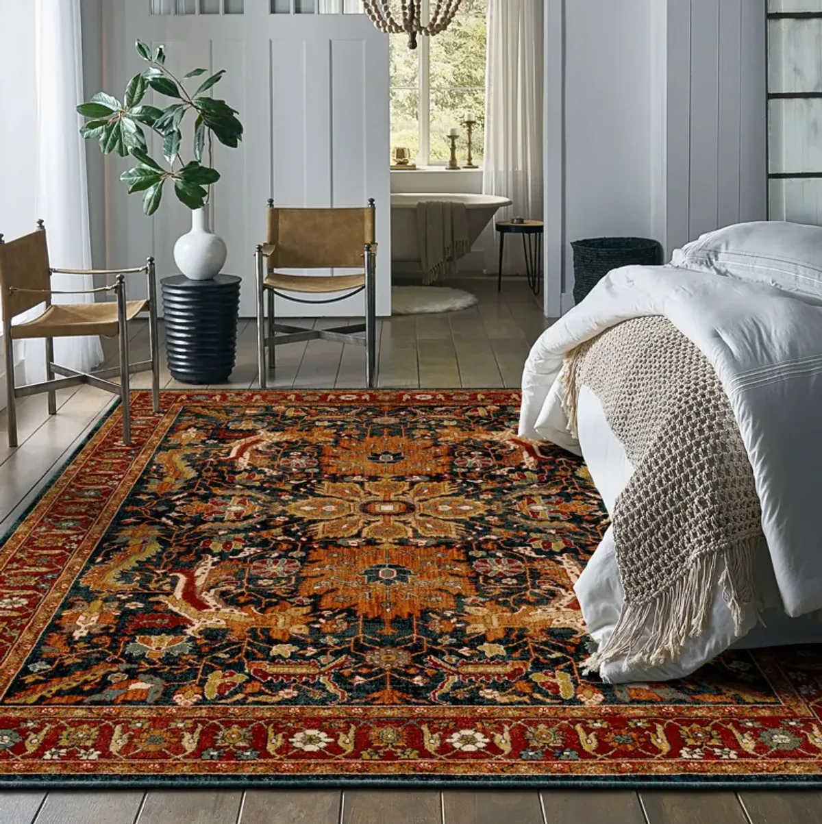 Bobby Berk by Karastan (Series 1) Amara Sapphire 9' 6" X 12' 11" Rug