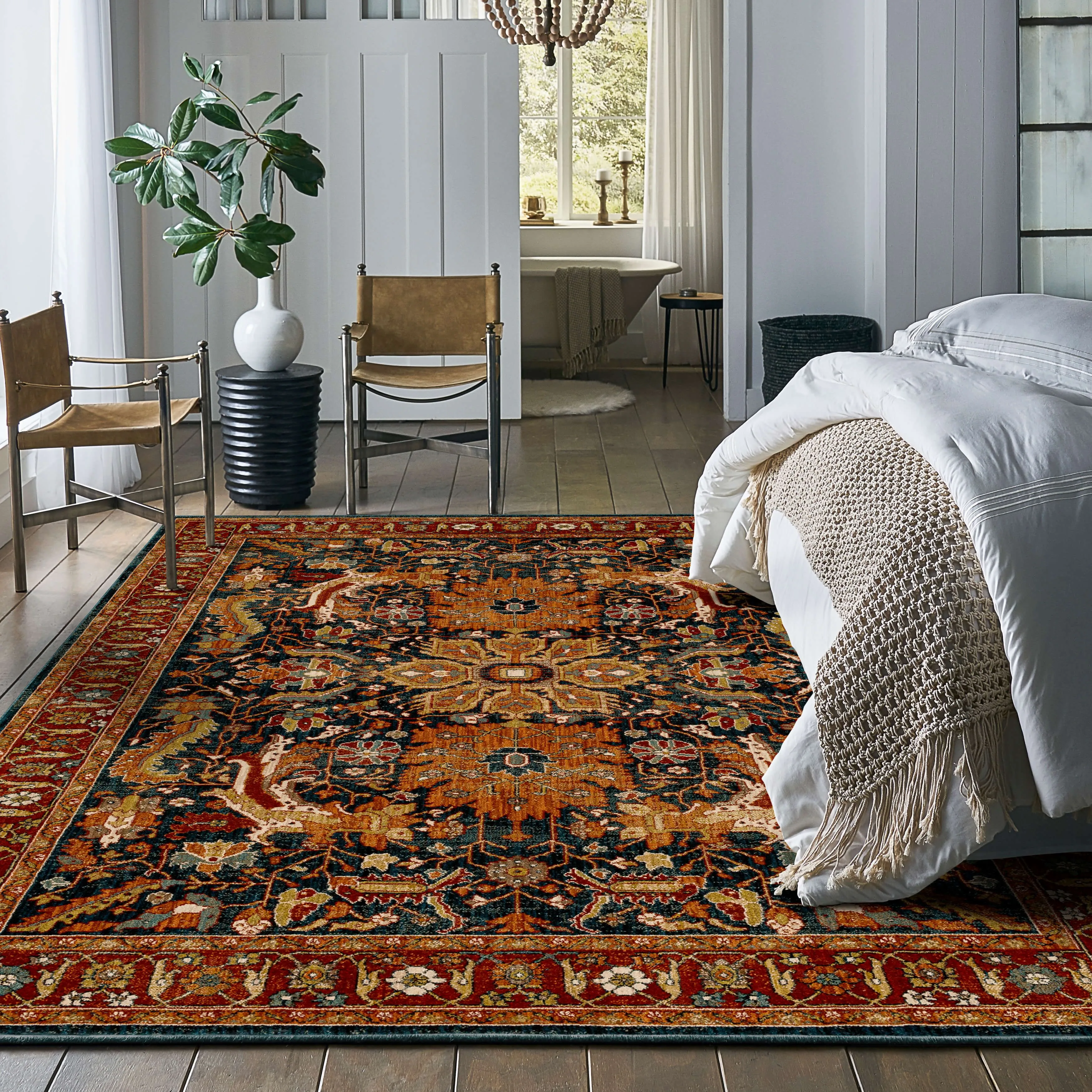 Bobby Berk by Karastan (Series 1) Amara Sapphire 9' 6" X 12' 11" Rug