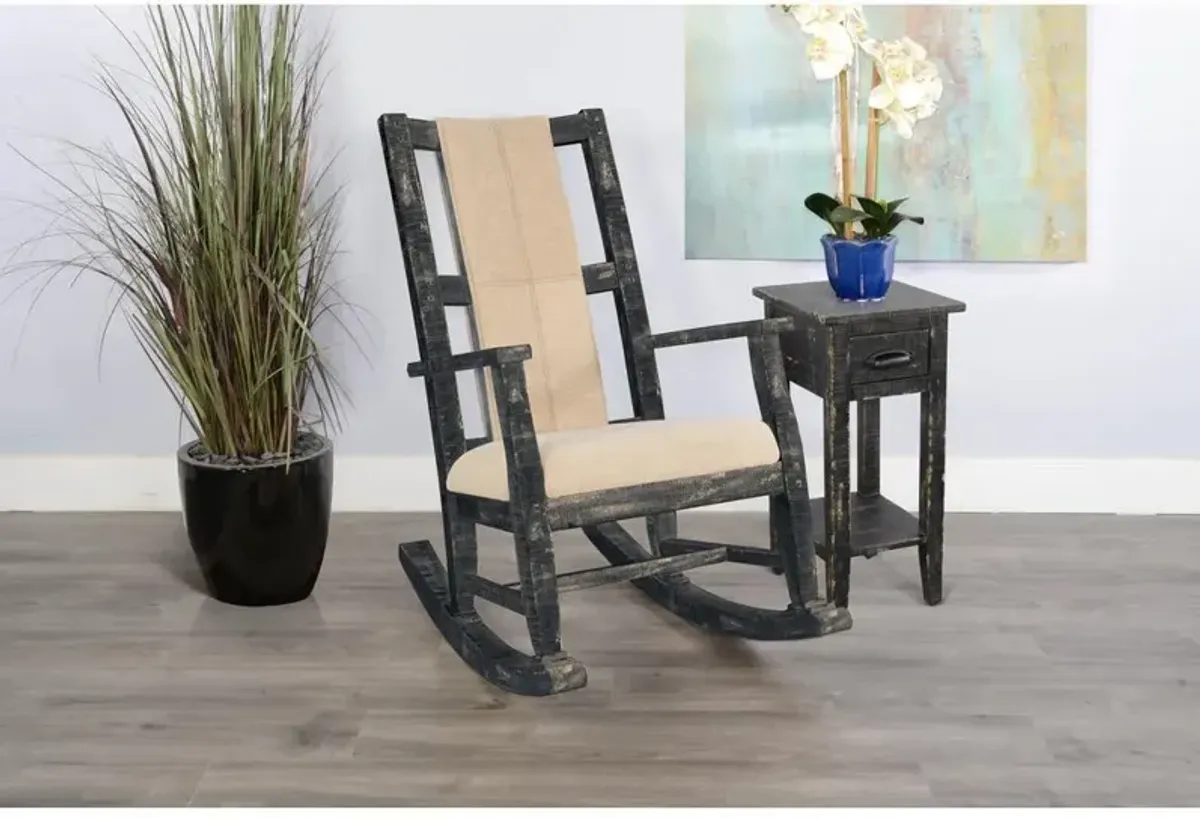 Sunny Designs Black Sand Rocker, Cushion Seat & Back