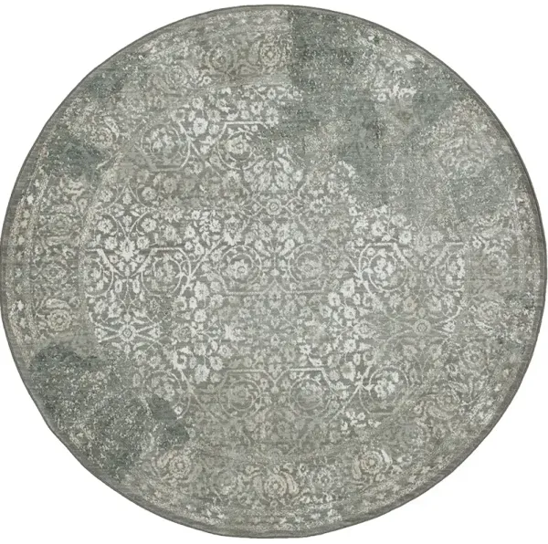 Euphoria Ayr Willow Grey 8' Round Rug