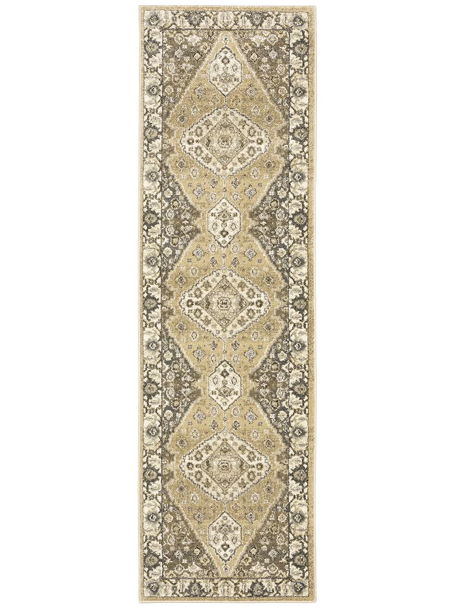 Florence 2'3" x 7'6" Beige Rug