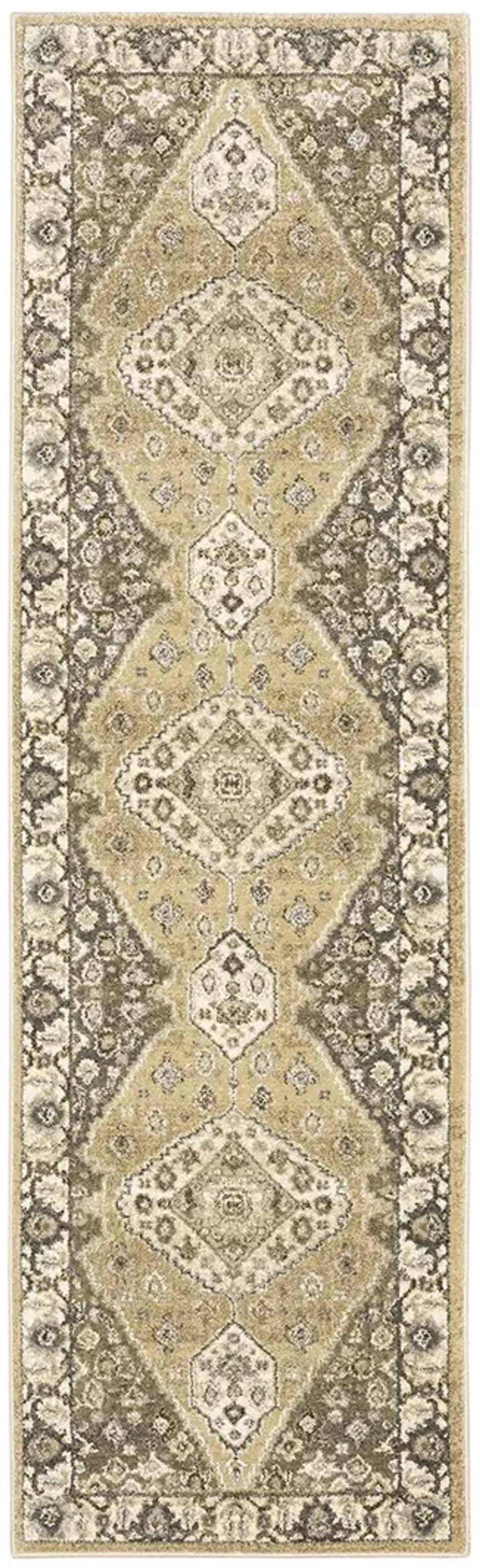 Florence 2'3" x 7'6" Beige Rug